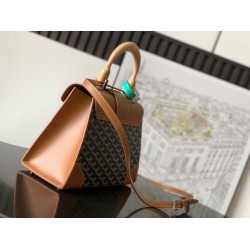 Borsa a mano strutturata Goyard Saigon PM marrone Borsa a mano strutturata Goyard Saigon PM marrone