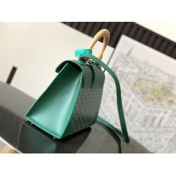 Borsa a mano strutturata Goyard Saigon PM Verde Borsa a mano strutturata Goyard Saigon PM Verde