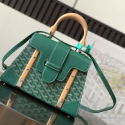 Replica qualità specchio Borsa a mano strutturata Goyard Saigon PM Verde