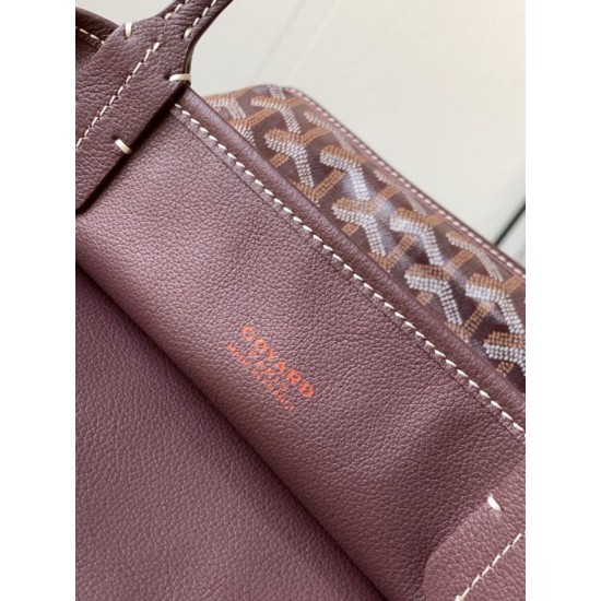 Replica Qualità superiore replica tote Goyard Anjou Saint Louis Mini tela goyardine/pelle di vitello Borgogna Imitazioni Replica qualità specchio Qualità superiore replica tote Goyard Anjou Saint Louis Mini tela goyardine/pelle di vitello Borgogna