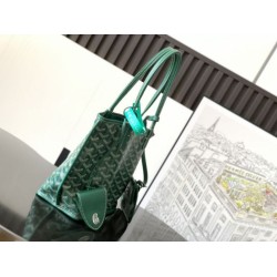 Borsa Replica 1:1 tote Goyard Anjou Saint Louis Mini tela goyardine/pelle di vitello Verde Borsa Replica 1:1 tote Goyard Anjou Saint Louis Mini tela goyardine/pelle di vitello Verde
