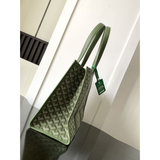 Replica di lusso Borse tote Goyard Villette Jacquard tela Verde Imitazioni Cloni Borse Replica tote Goyard Villette Jacquard tela Verde firmate