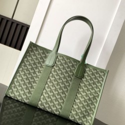 Cloni Borse Replica tote Goyard Villette Jacquard tela Verde firmate