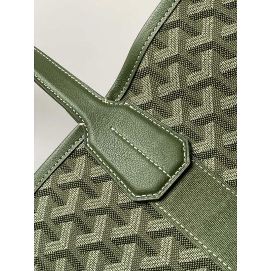 Replica di lusso Borse tote Goyard Villette Jacquard tela Verde Imitazioni Cloni Borse Replica tote Goyard Villette Jacquard tela Verde firmate