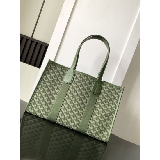 Replica di lusso Borse tote Goyard Villette Jacquard tela Verde Imitazioni Cloni Borse Replica tote Goyard Villette Jacquard tela Verde firmate