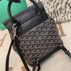 Replica di lusso Zaino Goyard Alpin Mini Tela Goyardine Nero Imitazioni Cloni Zaino Goyard Alpin Mini Tela Goyardine Nero firmate