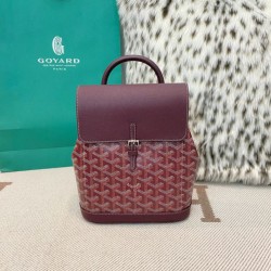 Cloni Zaino Goyard Alpin Mini Tela Goyardine Borgogna firmate