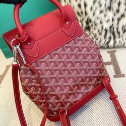 Replica di lusso Zaino Goyard Alpin Mini Tela Goyardine rossa Imitazioni Cloni Zaino Goyard Alpin Mini Tela Goyardine rossa firmate