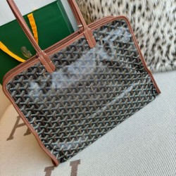 Replica di lusso Borsa tote Goyard Hardy PM tela goyardine marrone Imitazioni Cloni Borsa tote Goyard Hardy PM tela goyardine marrone firmate