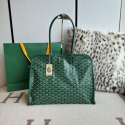 Cloni Borsa tote Goyard Hardy PM tela goyardine verde firmate