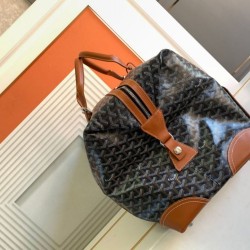 Replica di lusso Borsa da viaggio Goyard Boeing 55 marrone Imitazioni Cloni Borsa da viaggio Goyard Boeing 55 marrone firmate