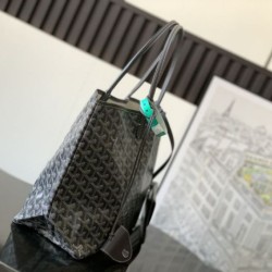 Replica di lusso Borse tote Goyard Saint Louis PM/GM Spalmata Goyardine Grigio Imitazioni Cloni Borse tote Goyard Saint Louis PM/GM Spalmata Goyardine Grigio firmate