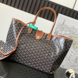 Cloni Borse tote Goyard Saint Louis PM/GM Spalmata Goyardine marrone firmate