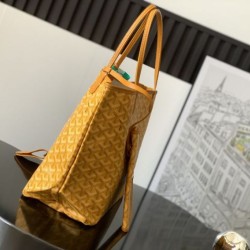 Replica di lusso Borse tote Goyard Saint Louis PM/GM Spalmata Goyardine Giallo Imitazioni Cloni Borse tote Goyard Saint Louis PM/GM Spalmata Goyardine Giallo firmate