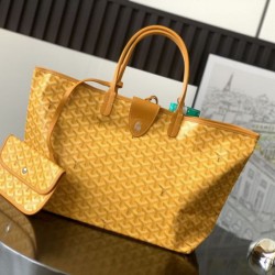 Cloni Borse tote Goyard Saint Louis PM/GM Spalmata Goyardine Giallo firmate