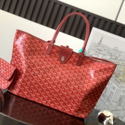 Cloni Borse tote Goyard Saint Louis PM/GM Spalmata Goyardine Rosso firmate