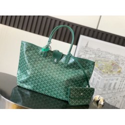 Borse tote Goyard Saint Louis PM/GM Spalmata Goyardine verde