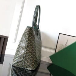 Replica di lusso Borse tote Goyard Saint Louis PM/GM Spalmata Goyardine verde Imitazioni Cloni Borse tote Goyard Saint Louis PM/GM Spalmata Goyardine verde firmate