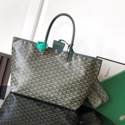 Cloni Borse tote Goyard Saint Louis PM/GM Spalmata Goyardine verde firmate