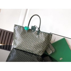 Borse tote Goyard Saint Louis PM/GM Spalmata Goyardine verde