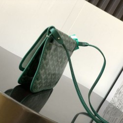 Replica di lusso Pochette Goyard Plumet con iniziali Verde Imitazioni Cloni Pochette Goyard Plumet con iniziali Verde firmate