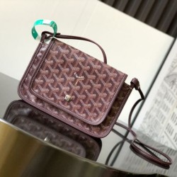 Cloni Pochette Goyard Plumet con iniziali Bordeaux firmate