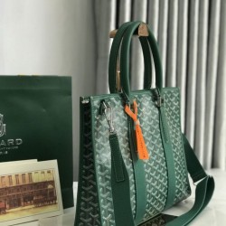 Replica di lusso Borse portadocumenti Goyard Morvan PM Verde Imitazioni Cloni Borse portadocumenti Goyard Morvan PM Verde firmate