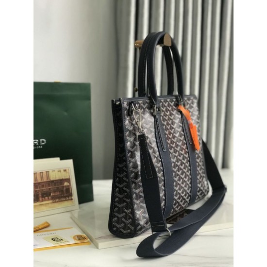 Replica di lusso Borse portadocumenti Goyard Morvan PM Nero Imitazioni Cloni Borse portadocumenti Goyard Morvan PM Nero firmate