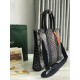 Replica di lusso Borse portadocumenti Goyard Morvan PM Nero Imitazioni Cloni Borse portadocumenti Goyard Morvan PM Nero firmate