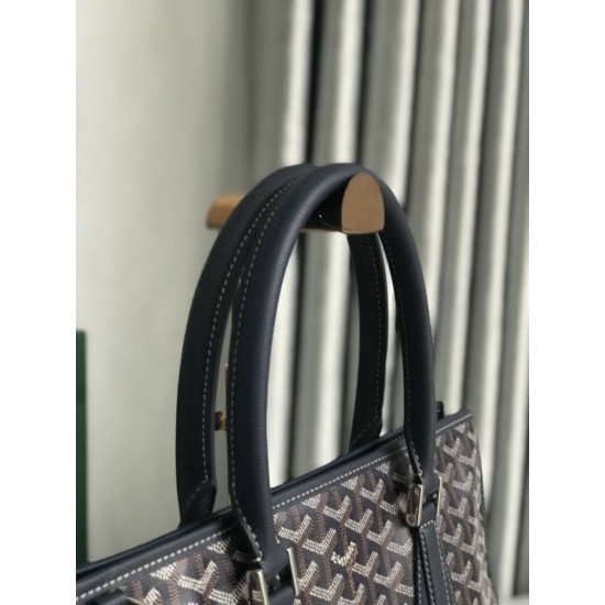 Replica di lusso Borse portadocumenti Goyard Morvan PM Nero Imitazioni Cloni Borse portadocumenti Goyard Morvan PM Nero firmate