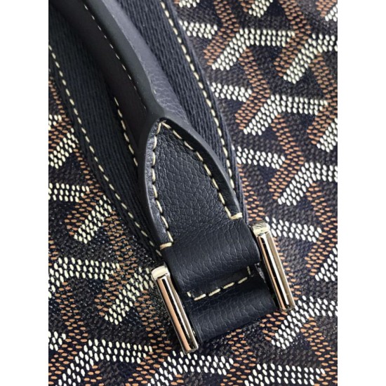 Replica di lusso Borse portadocumenti Goyard Morvan PM Nero Imitazioni Cloni Borse portadocumenti Goyard Morvan PM Nero firmate