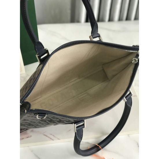 Replica di lusso Borse portadocumenti Goyard Morvan PM Nero Imitazioni Cloni Borse portadocumenti Goyard Morvan PM Nero firmate
