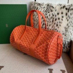 Replica di lusso Qualità superiore replica sportiva classica Goyard Barrel 40 arancia Imitazioni Cloni Qualità superiore replica sportiva classica Goyard Barrel 40 arancia firmate