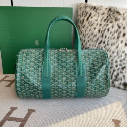 Cloni Borse Replica sportiva classica Goyard Barrel 40 Verde firmate