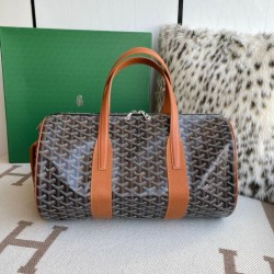 Cloni Borse Replica Alta Qualità sportiva classica Goyard Barrel 40 marrone firmate