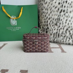 Cloni Borsa per il trucco Goyard Nano Muse Vanity Bordeaux firmate