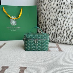 Cloni Borsa per il trucco Goyard Nano Muse Vanity Verde firmate