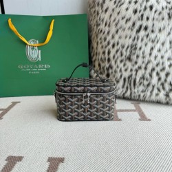 Cloni Borsa per il trucco Goyard Nano Muse Vanity Nero firmate