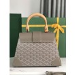 Borsa a mano Goyard Goyardine Saigon PM grigia