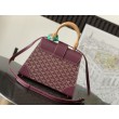Borsa a mano strutturata Goyard Saigon PM bordeaux