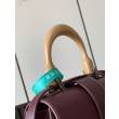 Borsa a mano strutturata Goyard Saigon PM bordeaux