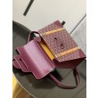 Borsa a mano strutturata Goyard Saigon PM bordeaux