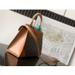 Borsa a mano strutturata Goyard Saigon PM marrone