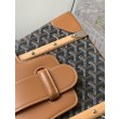 Borsa a mano strutturata Goyard Saigon PM marrone