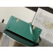 Borsa a mano strutturata Goyard Saigon PM Verde