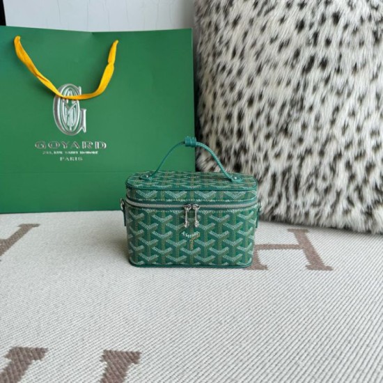 Borsa per il trucco Goyard Nano Muse Vanity Verde