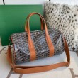 Borse Replica Alta Qualità sportiva classica Goyard Barrel 40 marrone