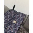 Borsa tote Goyard Anjou Saint Louis Mini tela goyardine/pelle di vitello blu navy