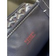Borsa tote Goyard Anjou Saint Louis Mini tela goyardine/pelle di vitello blu navy