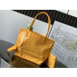 Borse Replica tote Goyard Anjou Saint Louis Mini tela goyardine/pelle di vitello Giallo